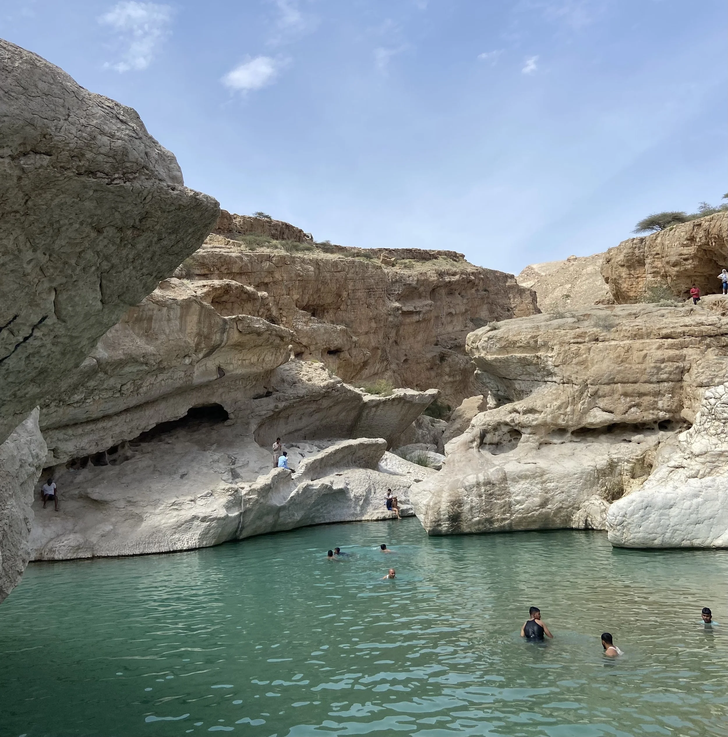 A natural swimming pool in Oman