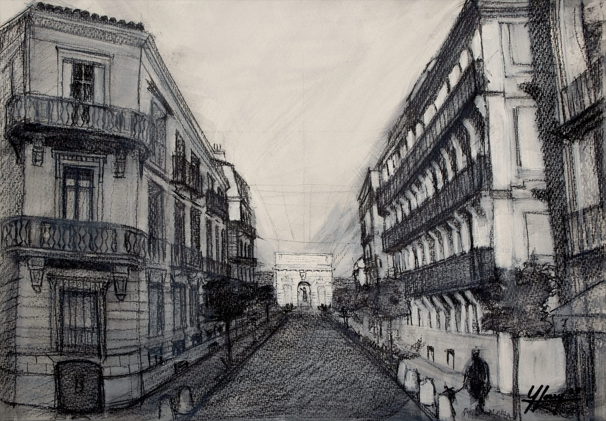 Arc de Triomphe - Rue Foch (14x20) 2025