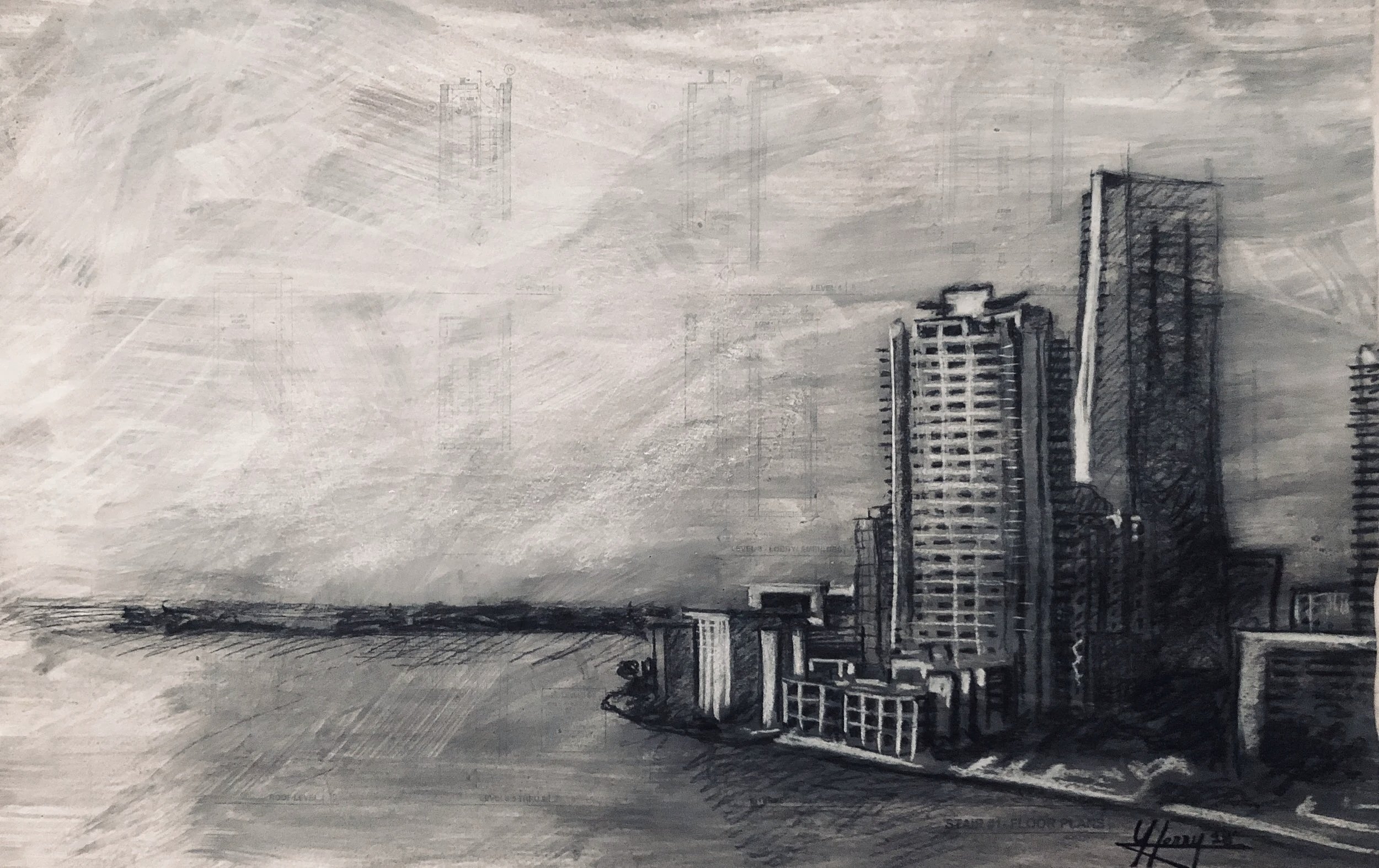 Brickell Bay Drive II (11x17) 2018