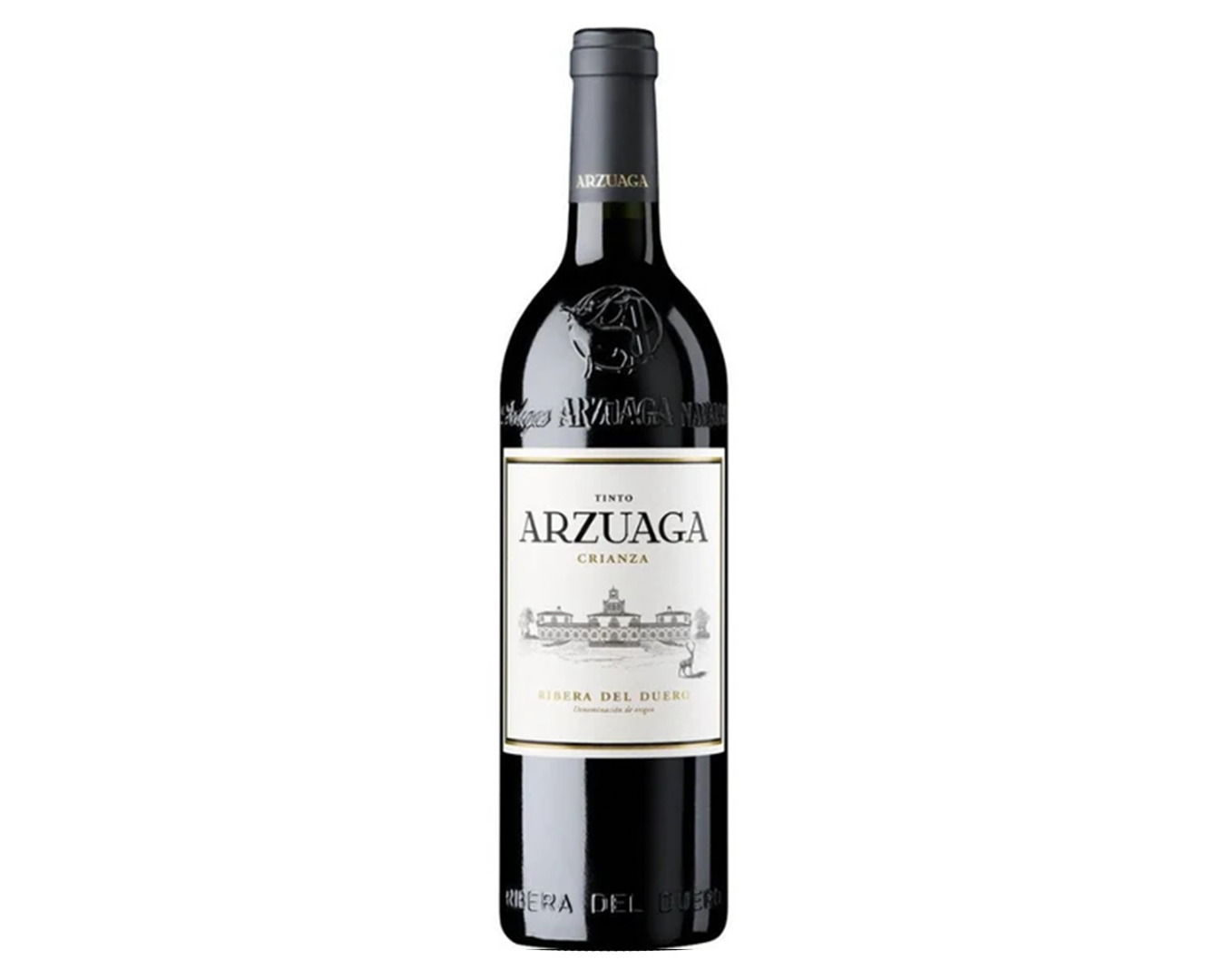 Botella de vino tinto Arzuaga Crianza de la Ribera del Duero