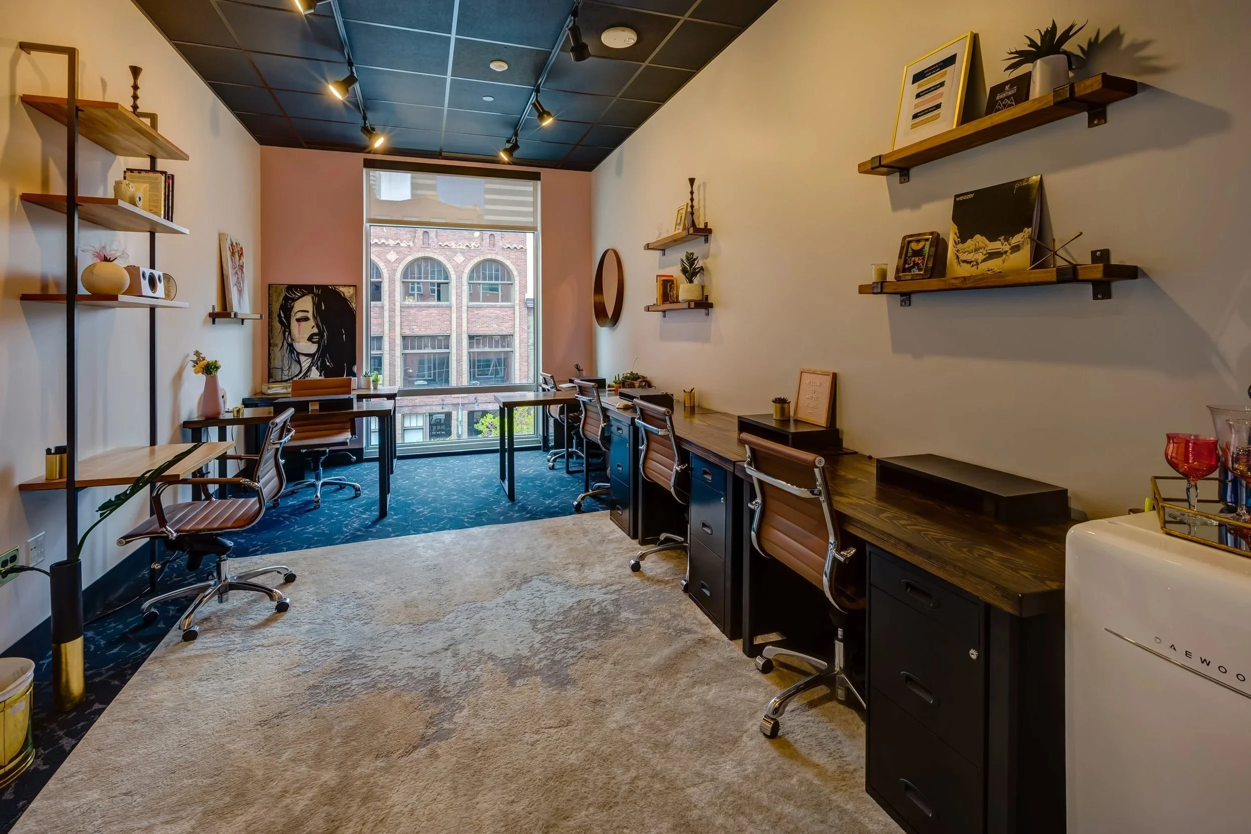 Office turn and property refresh painting by Van-Go Painting, preparing a Denver coworking space for new tenants