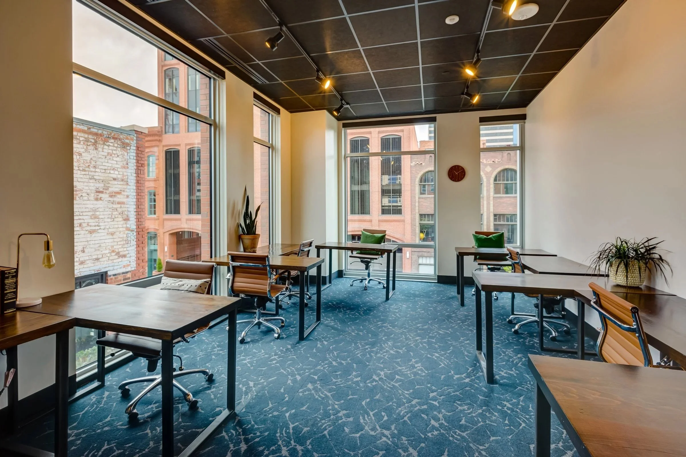 Commercial office painting by Van-Go Painting in a Denver coworking office space