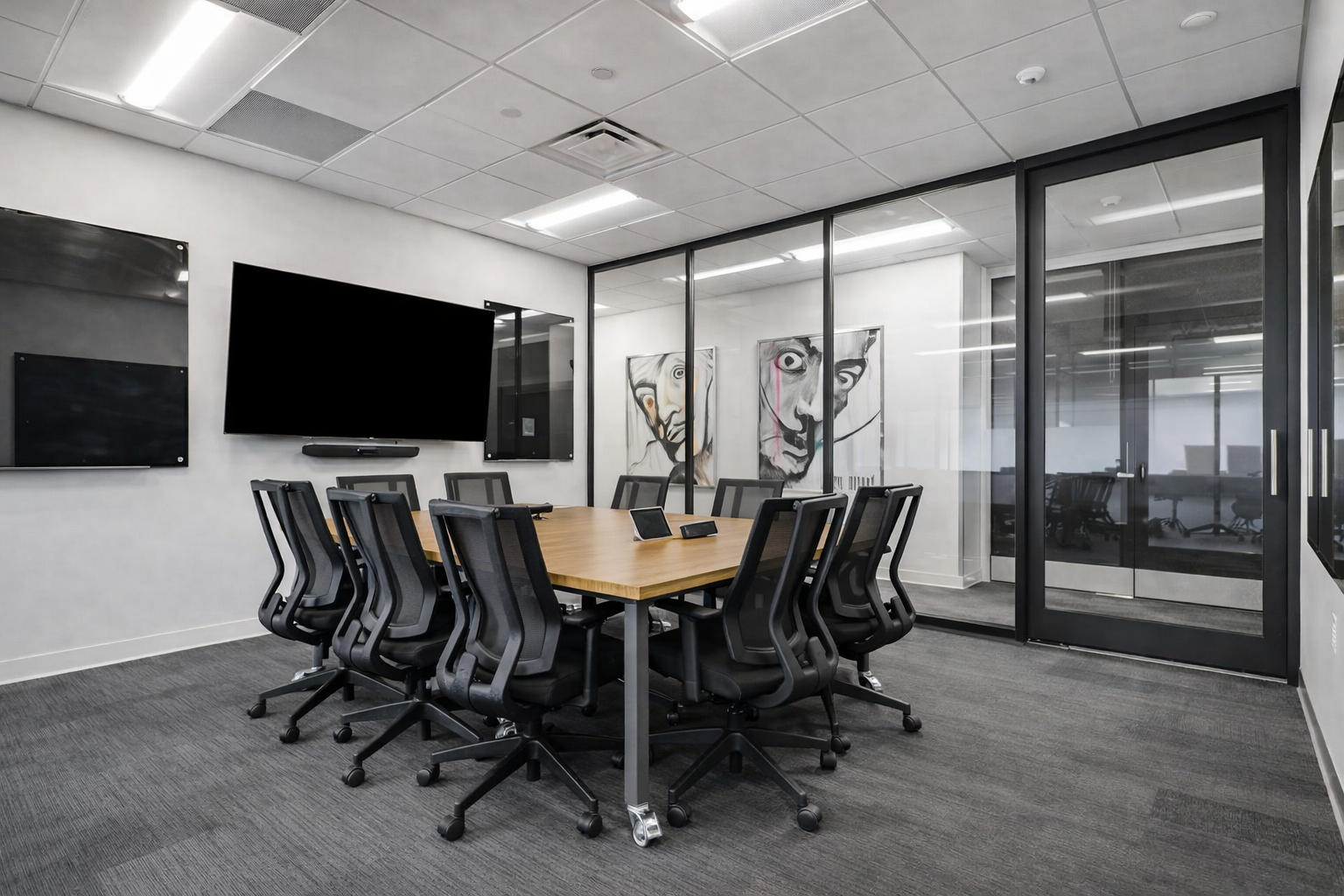 Meeting Room Refresh, TV & Whiteboard Mounting - Venture X Greenwood Village