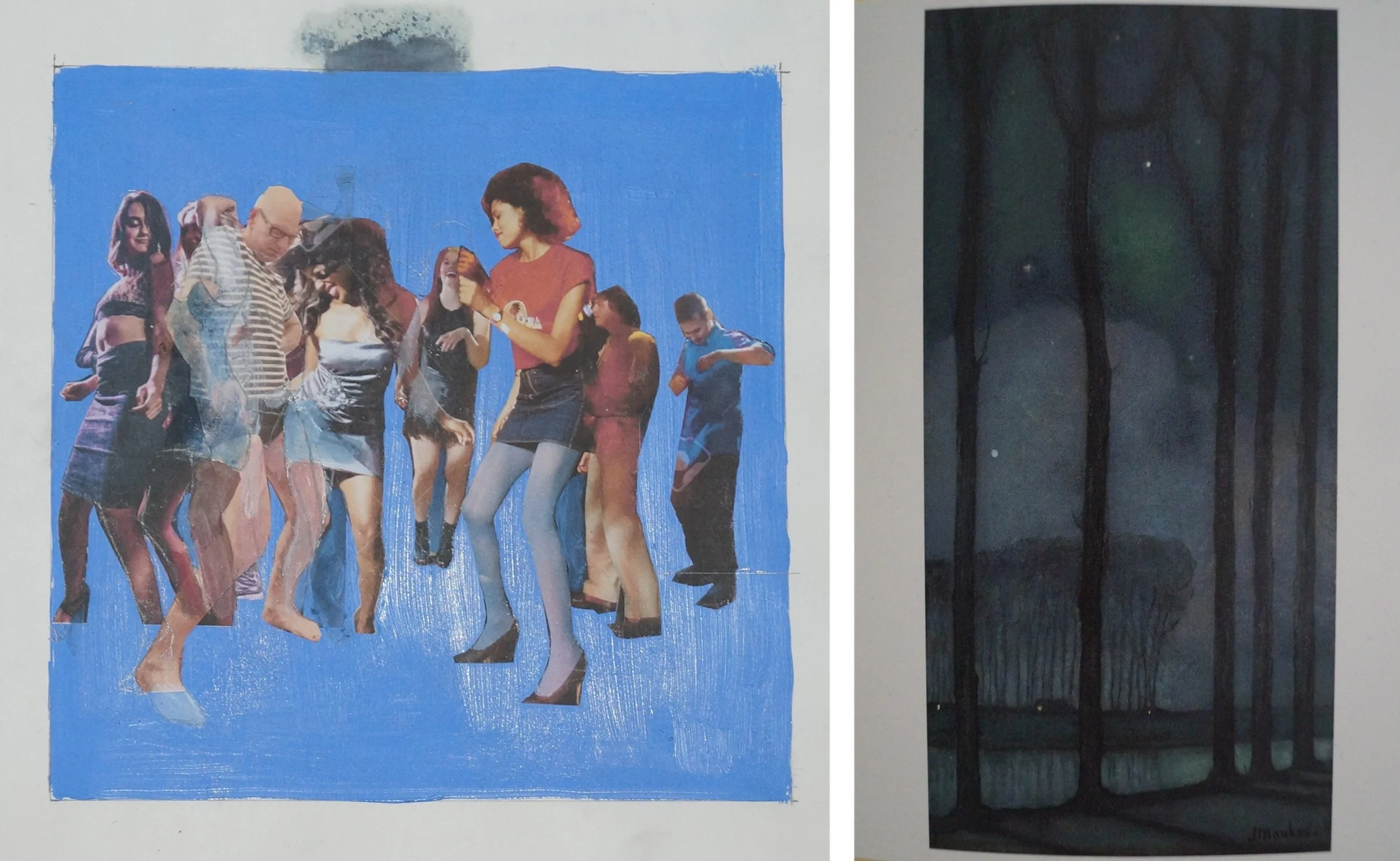 Dancing, December 2024 - preparatory work and copy of painting by Jan Mankes