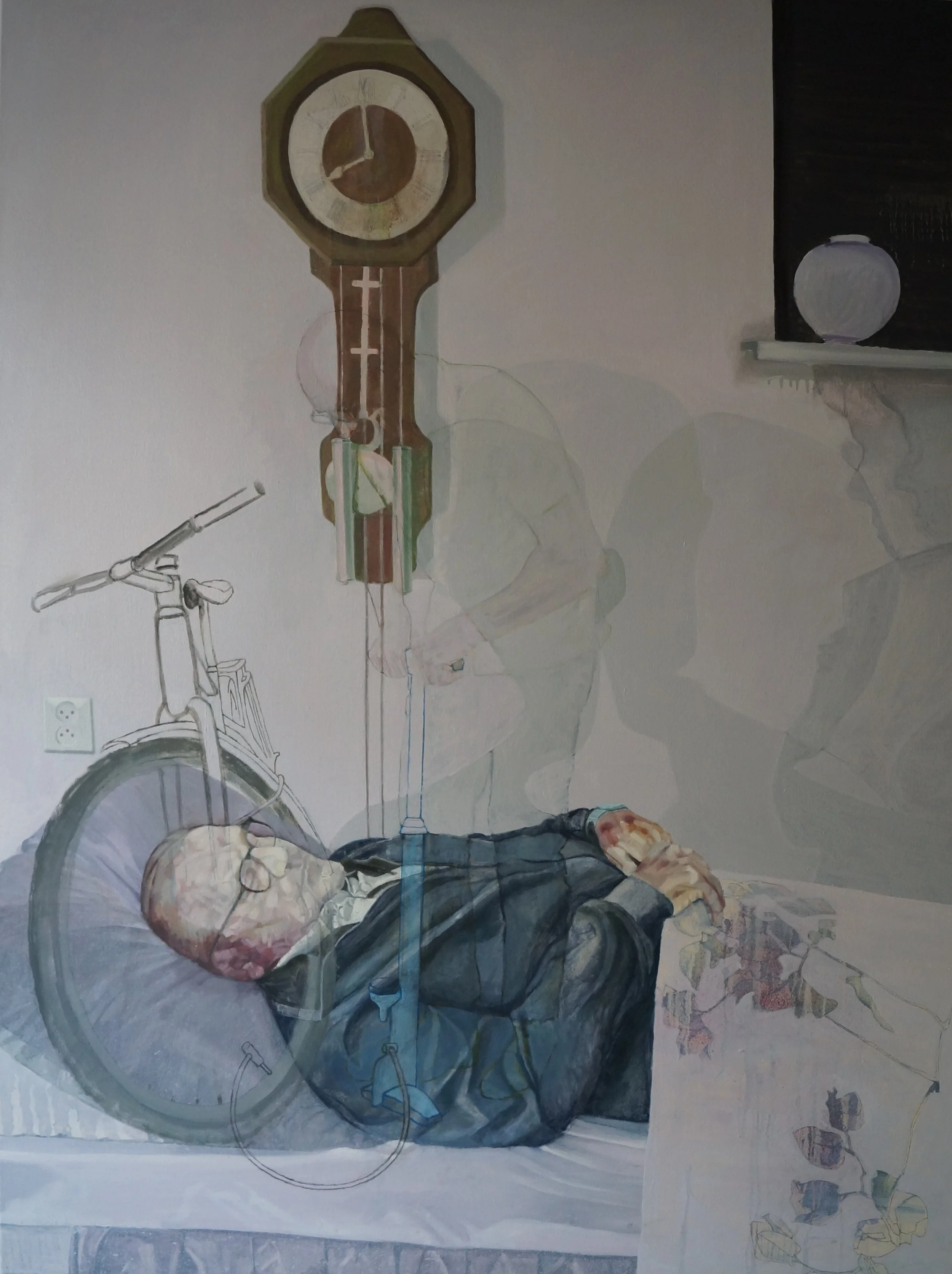 Father (2), Oil paint on canvas, 140x105x2.7cm (December 2025)