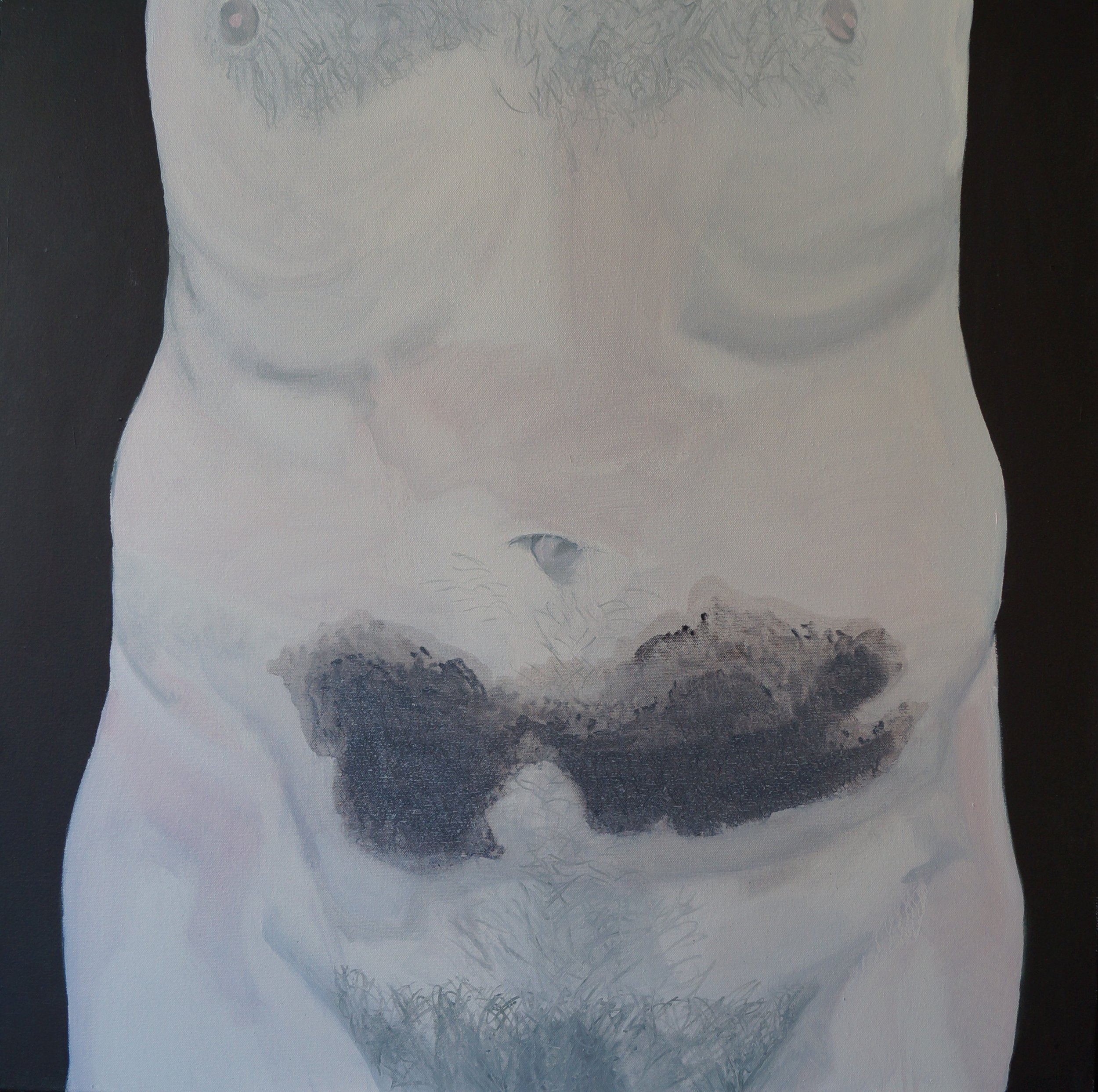 Bruise, Oil paint on canvas – 80x80x2cm (October 2025)