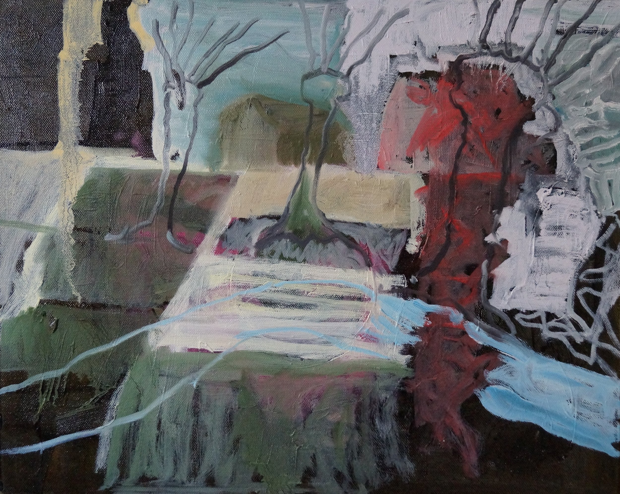 The world as it already existed, Oil on canvas – 50x40cm (September 2024)