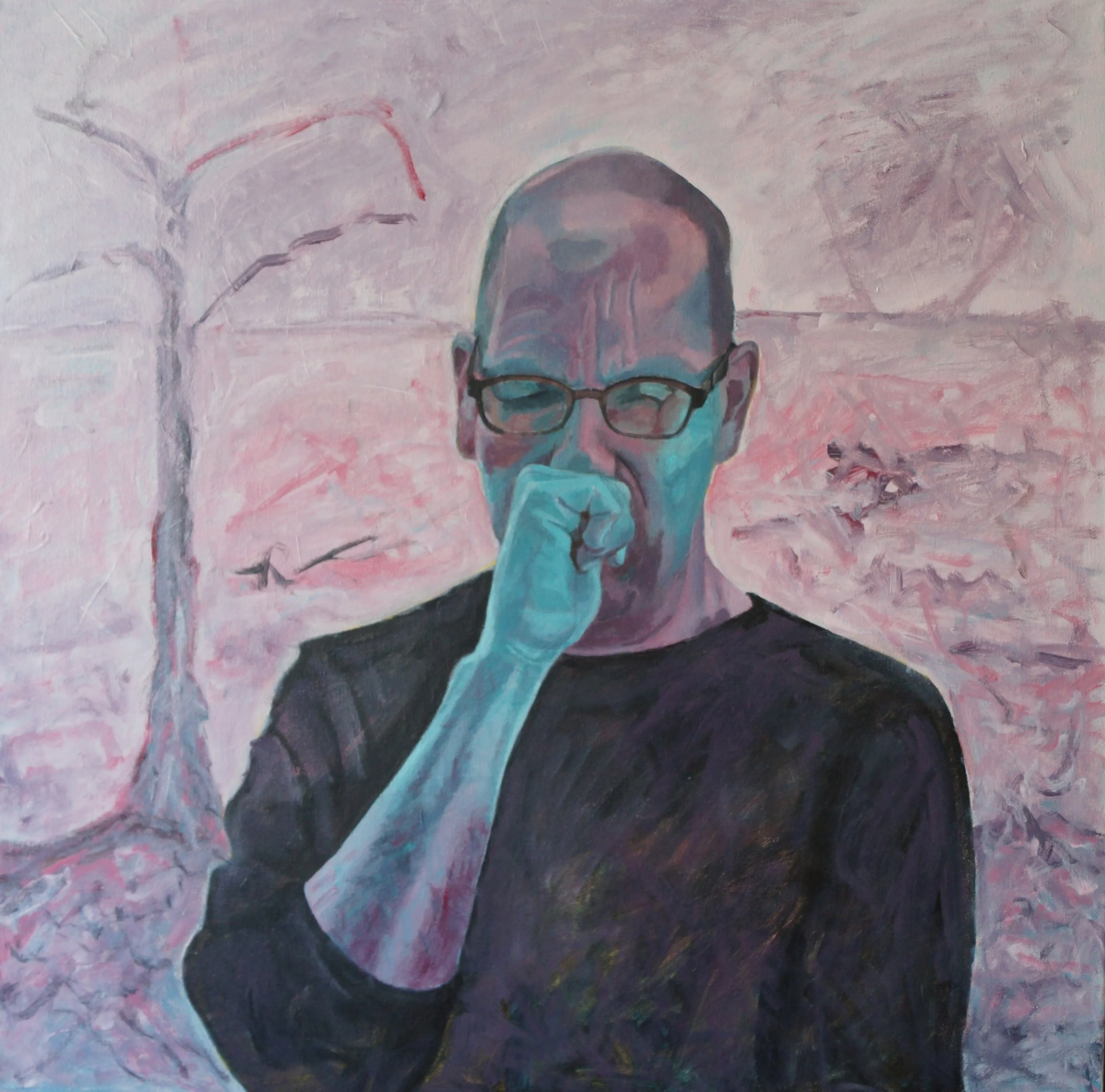 Thumb Sucking (1), Acrylic on canvas – 61x61x3.7cm (May 2023)
