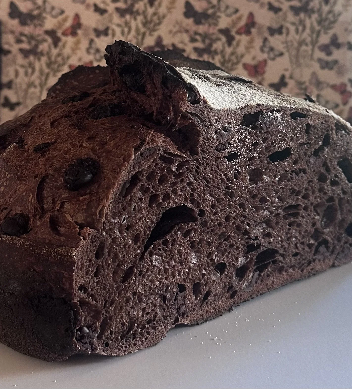 Double Chocolate Espresso Sourdough Loaf