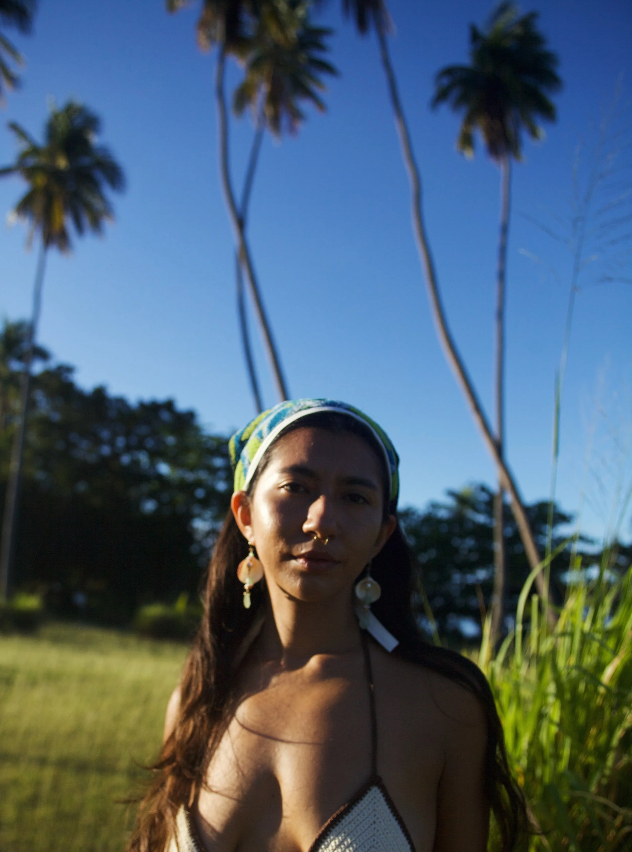 Towel Head Scarf - Passiflora
