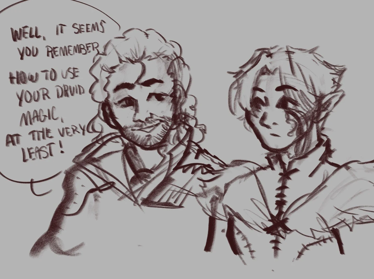 my dark urge is a druid. it makes for interesting roleplay moments
.
.
.
.
#bg3 #bg3fanart #bg #thedarkurge #durge #astarion #gale #shadowheart #comic #digitalart
