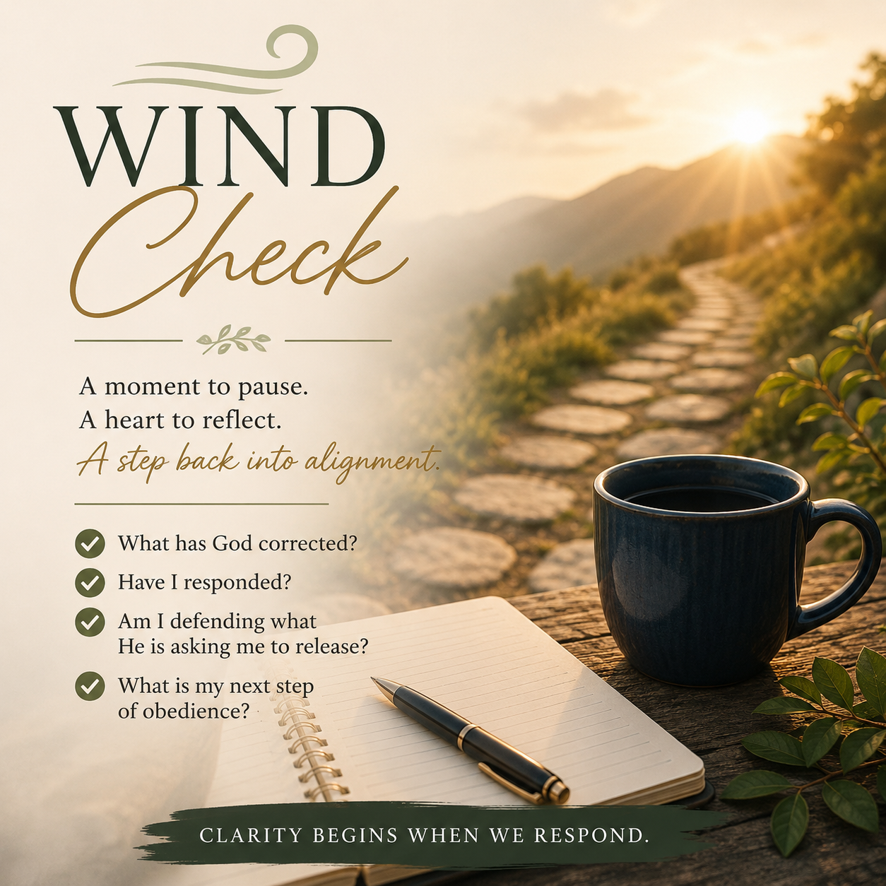 Wind Check: After Correction, Choose Alignment