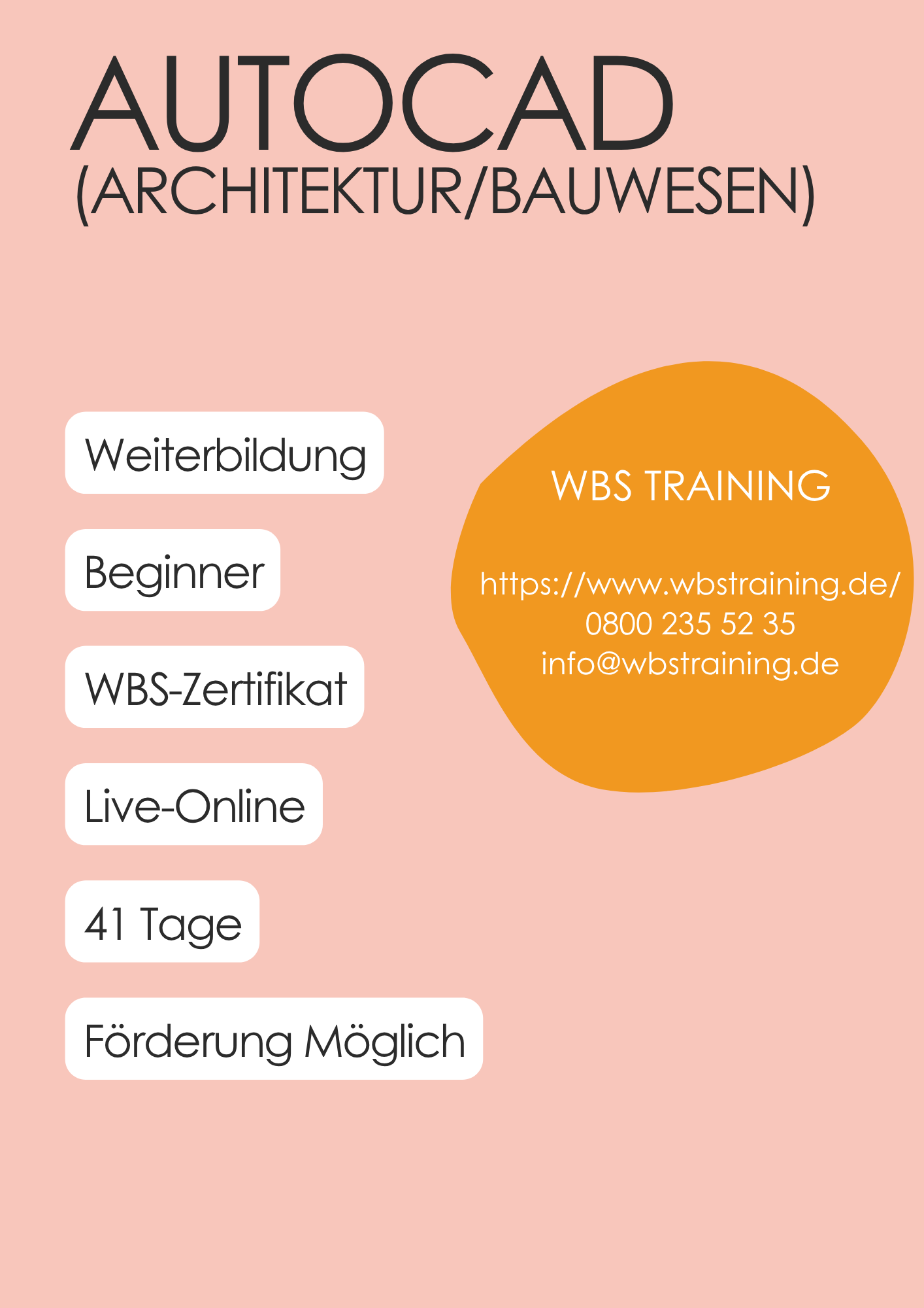 WBS Training | AutoCAD (Architektur/Bauwesen)