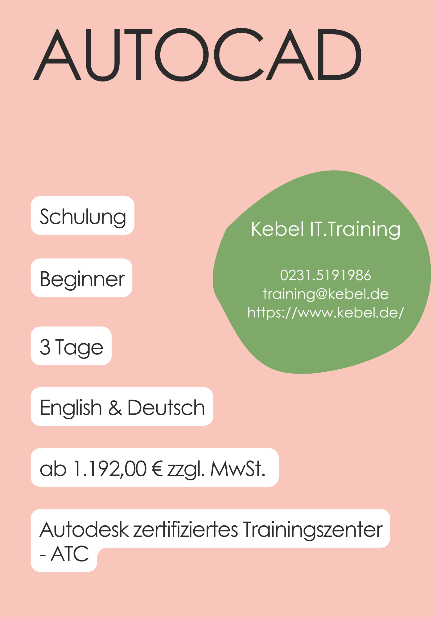 Kebe IT.Trainings | AutoCAD Grundkurs oder Schulung mit Zertifikat