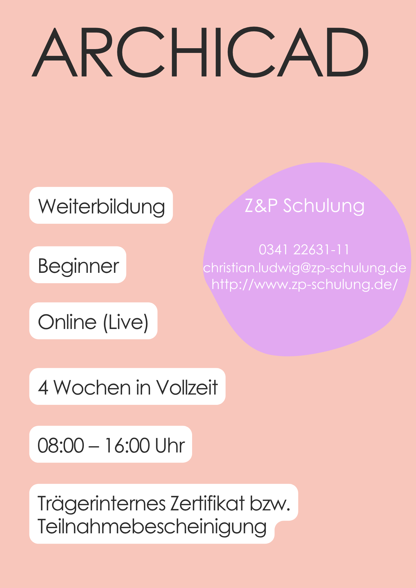 Z&P Schulung | Spezialist für ArchiCAD
