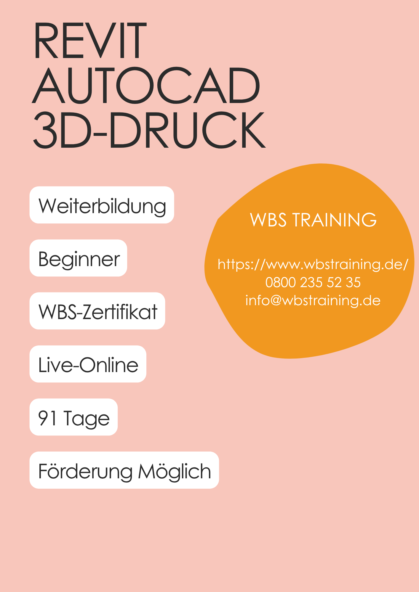 WBS Training | Innovative Construction: AutoCAD, Revit und 3D-Druck in der Architektur