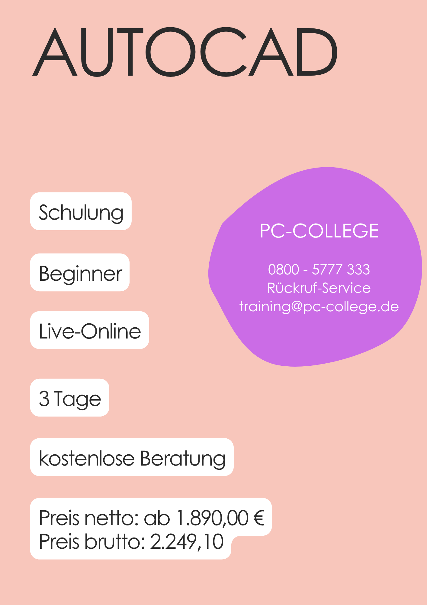 PC-COLLEGE | AutoCAD Architecture (ADT) - Einführung für Einsteiger