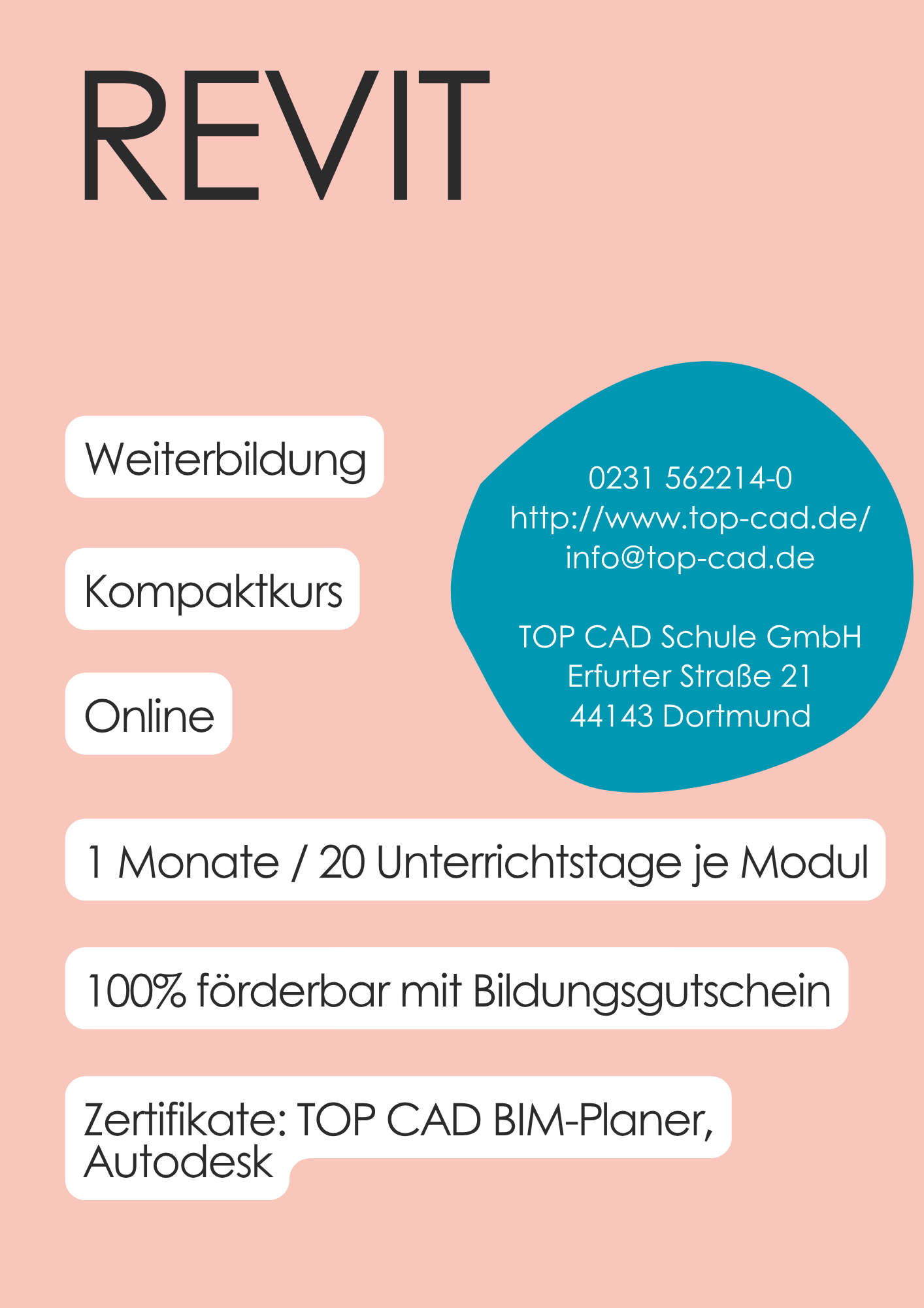 TOP CAD Schule | Revit Mit BIM-Planer Zertifikat