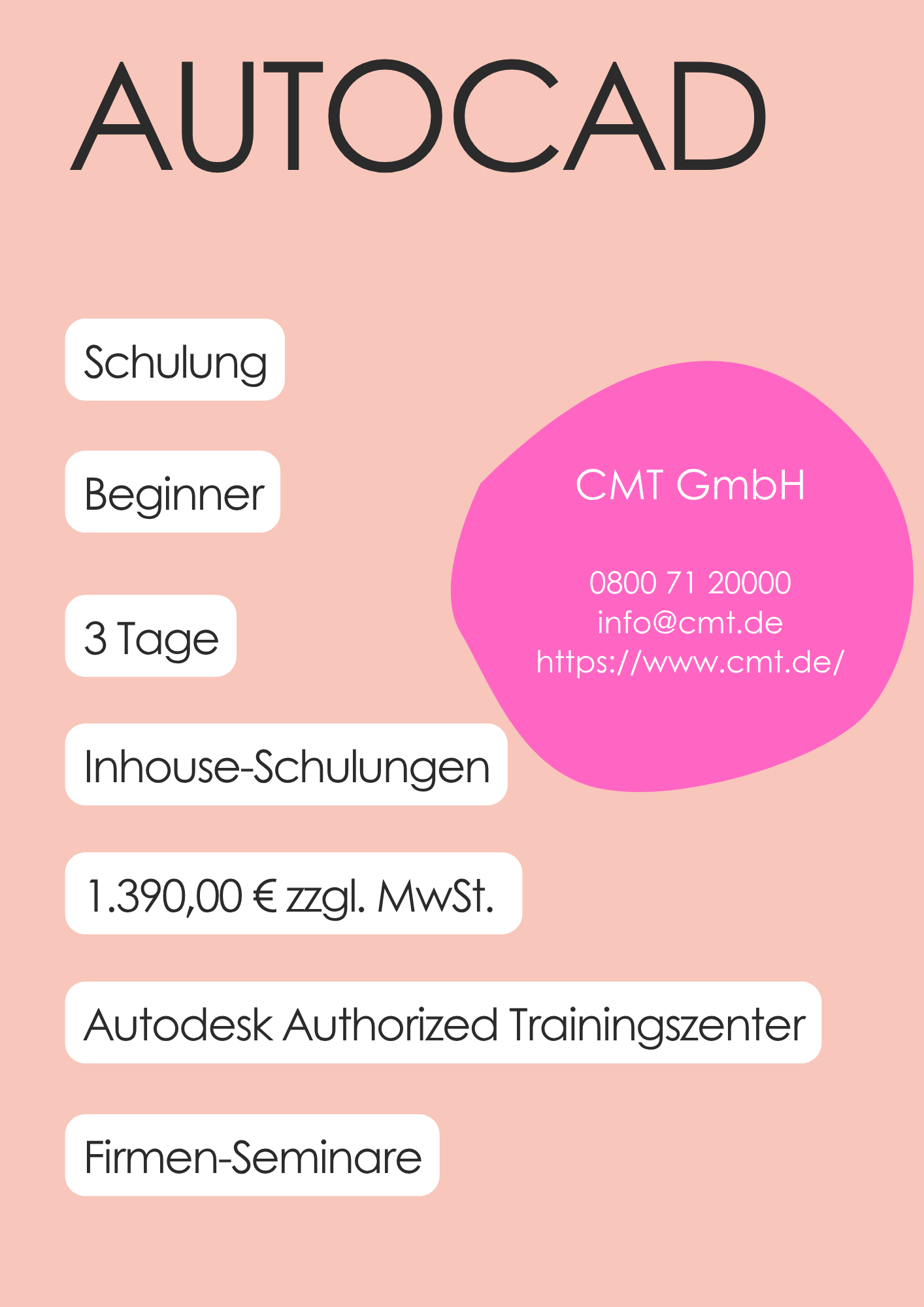 CMT Trainings | AutoCAD Grundkurs