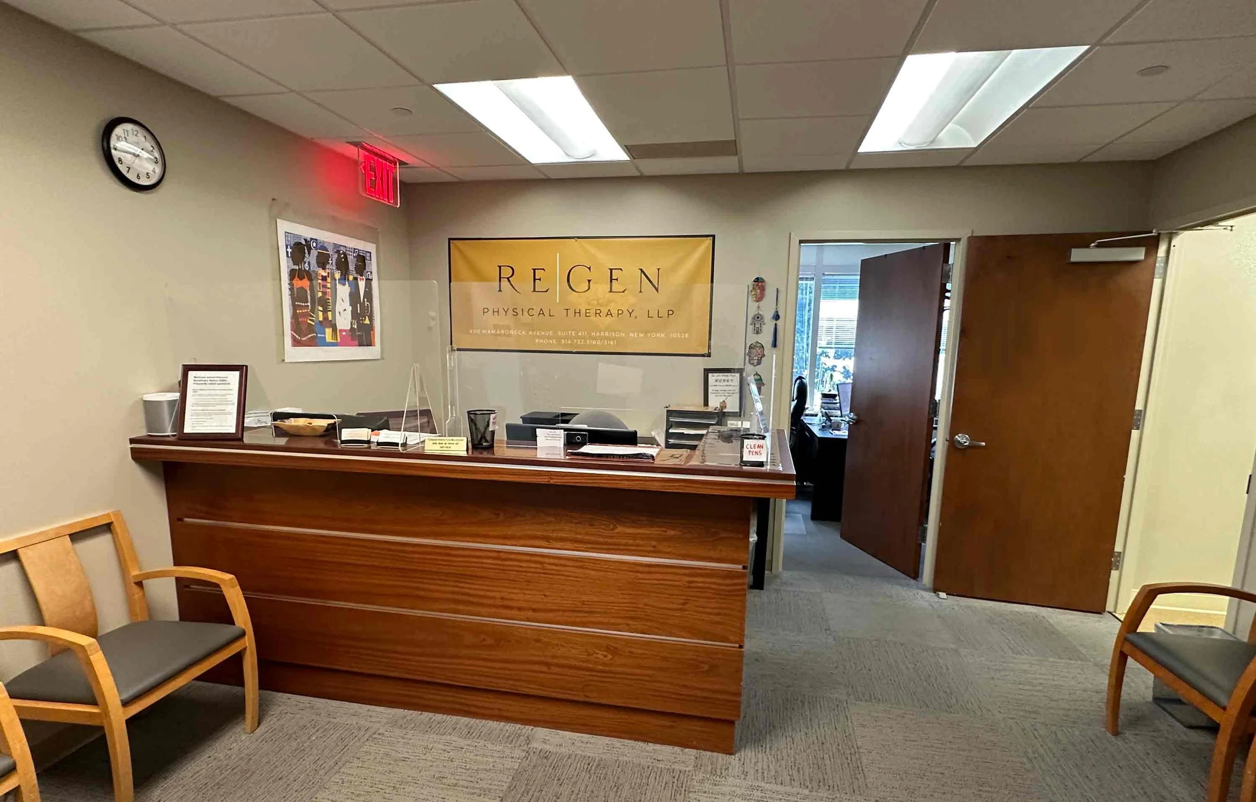 ReGen Physical Therapy Reception Desk