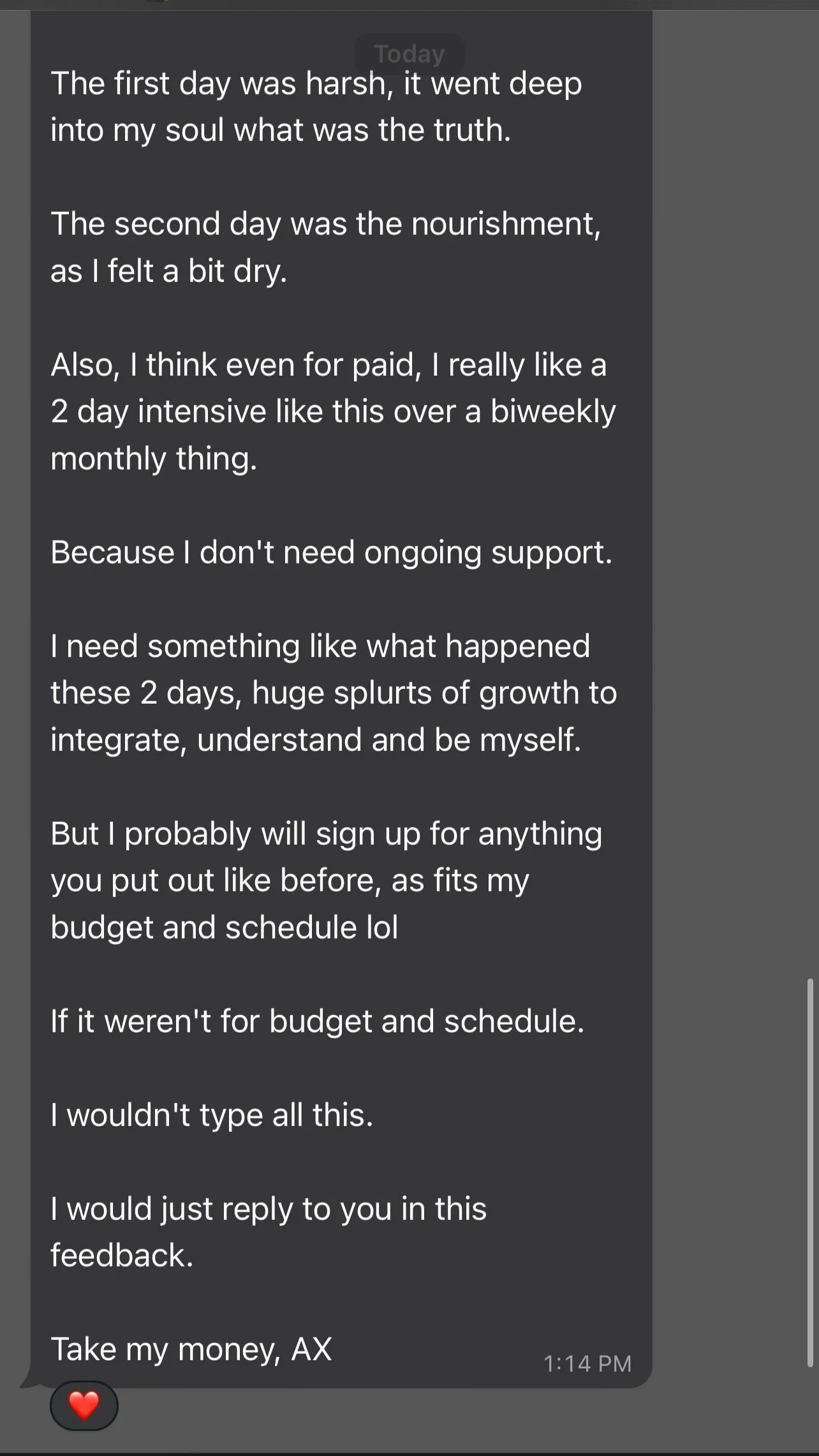 Axtaxia Kara coaching testimonial