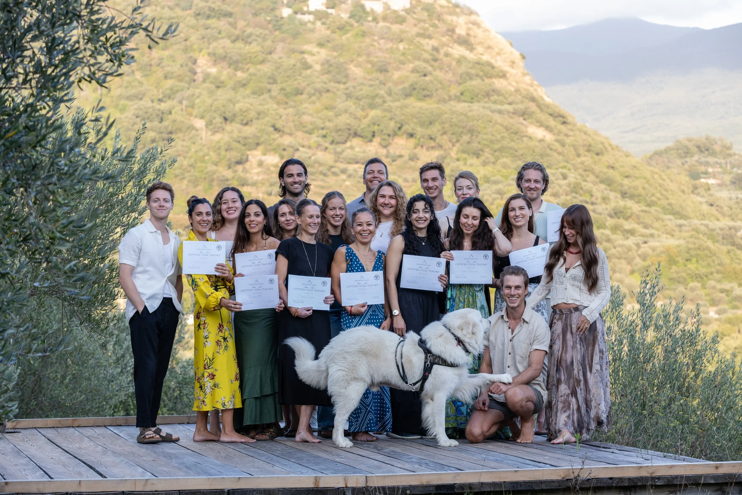 Graduation from a Yoga Teacher Training