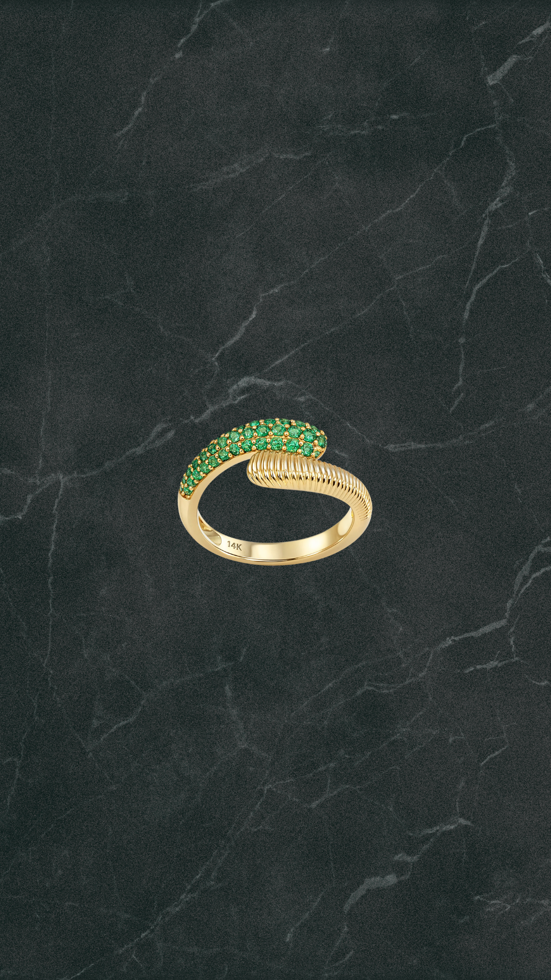 Emerald Wrap Ring