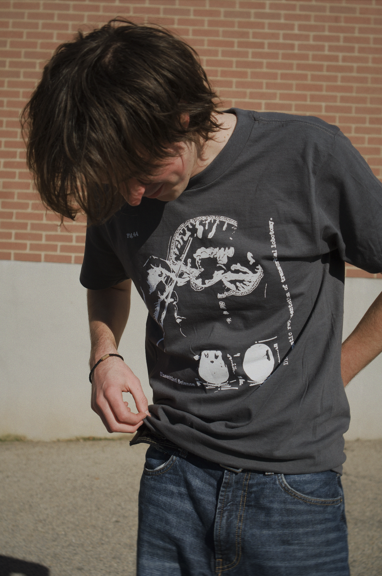 Dark Gray Unsettled Science Tee