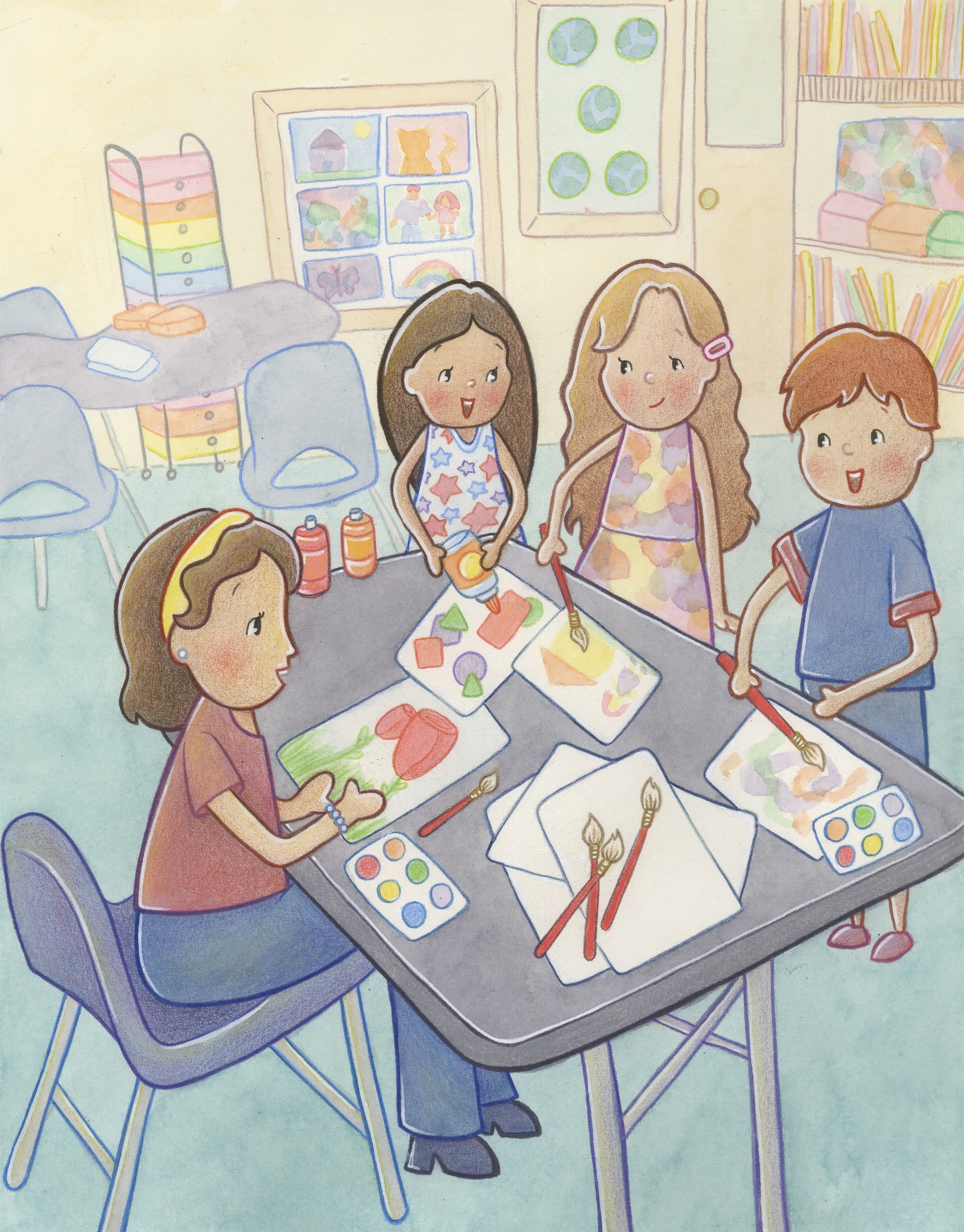 Art Class Art Print
