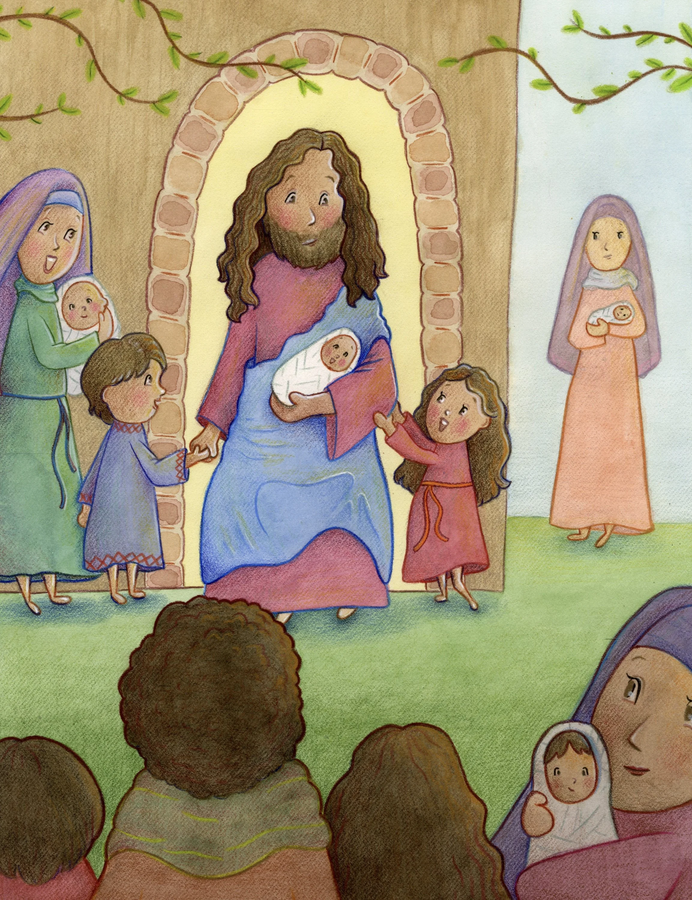 Jesus and Children Art Print