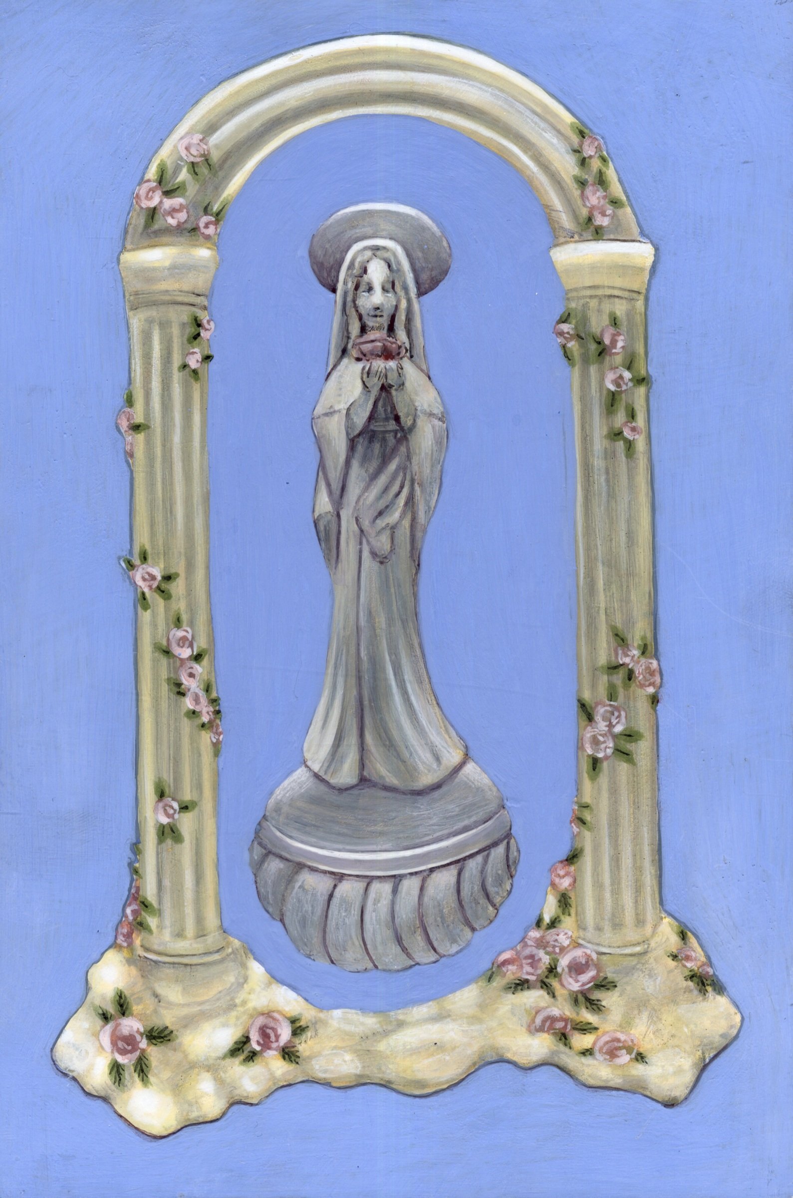 Virgin Mary in an Arch Art Print