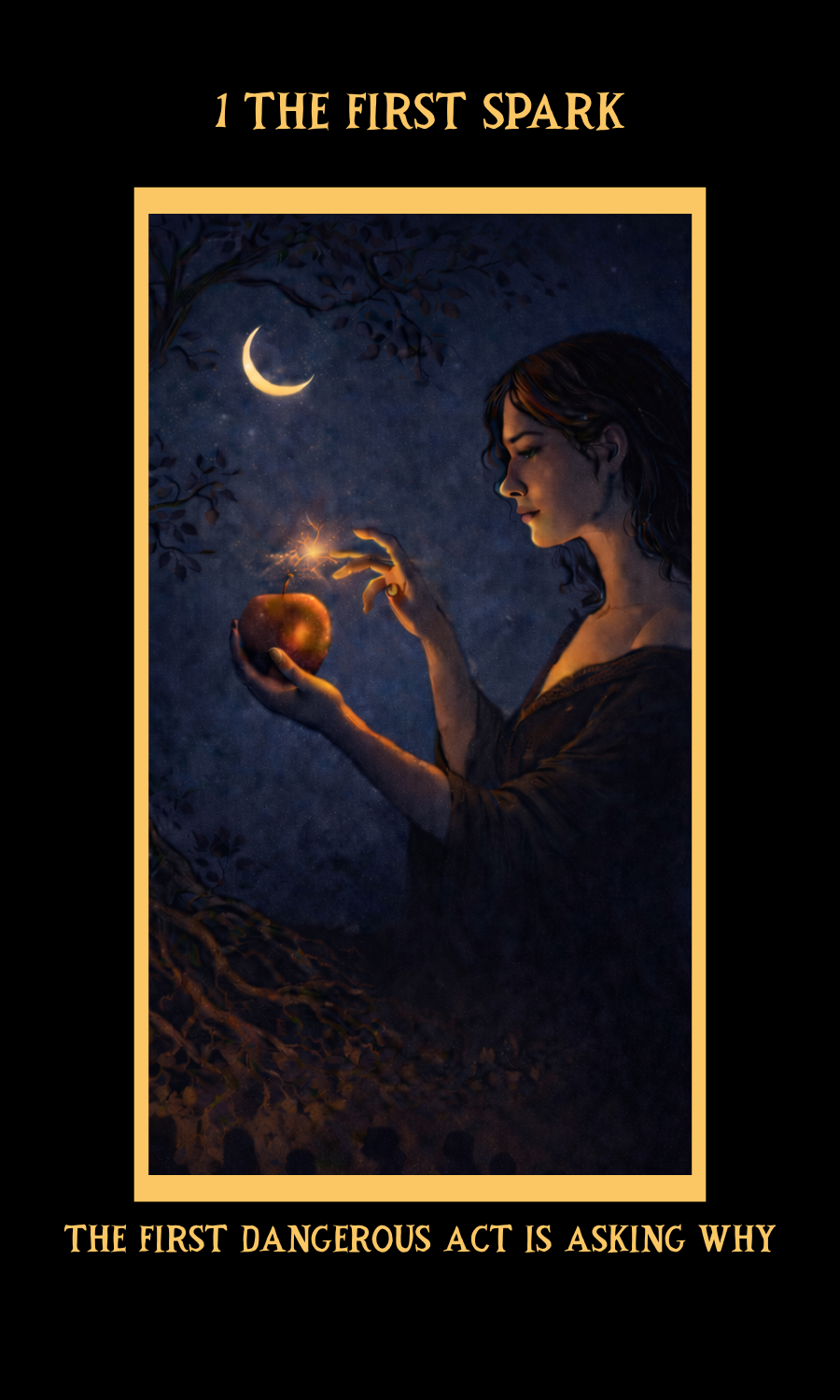 Dangerous Woman Oracle card 1, The First Spark