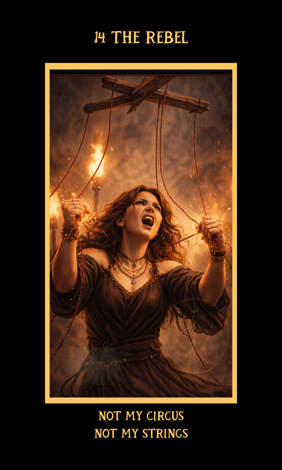 Dangerous Woman Oracle card 14, The Rebel