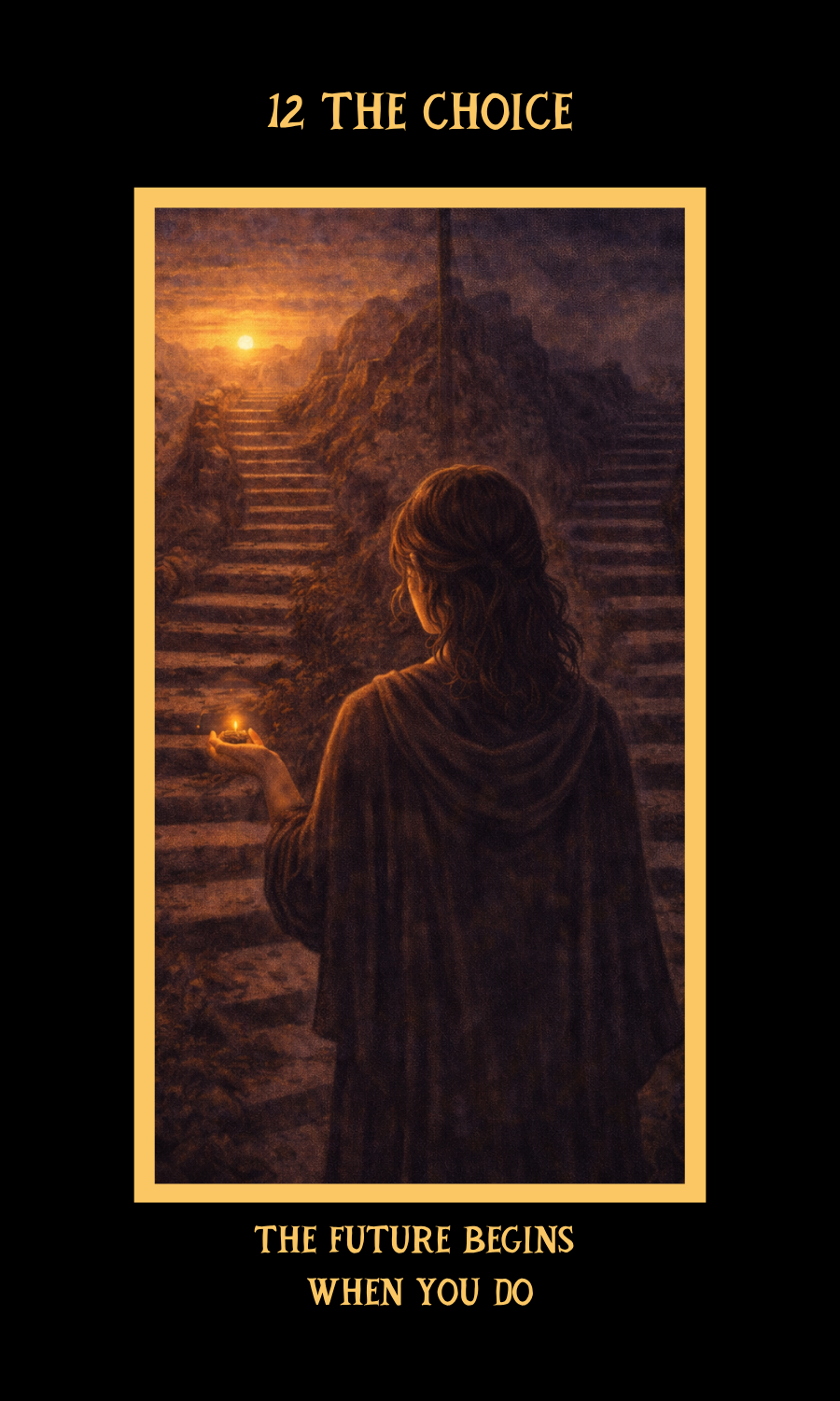 Dangerous Woman Oracle card 12, The Choice