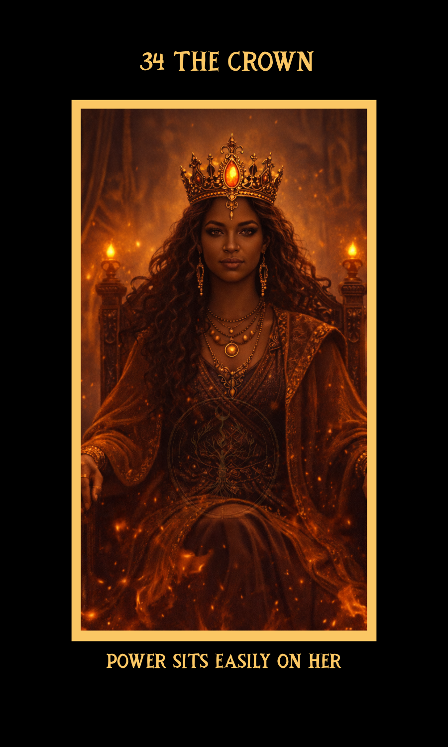 Dangerous Woman Oracle card 34, The Crown