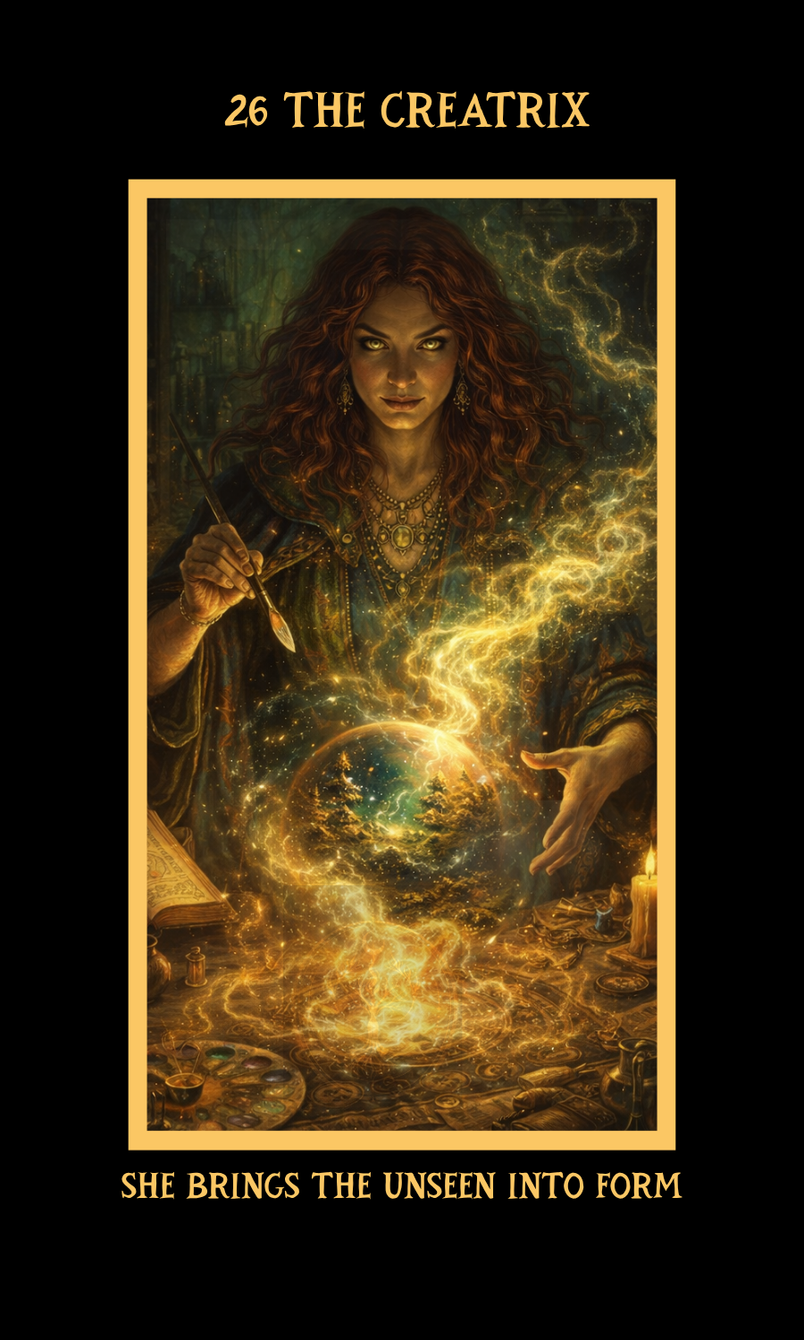 Dangerous Woman Oracle card 26, The Creatrix