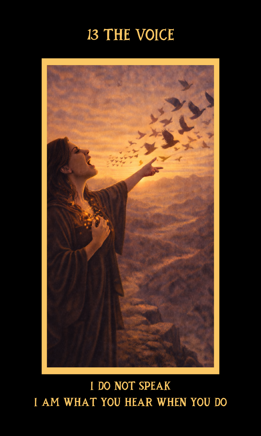 Dangerous Woman Oracle card 13, The Voice