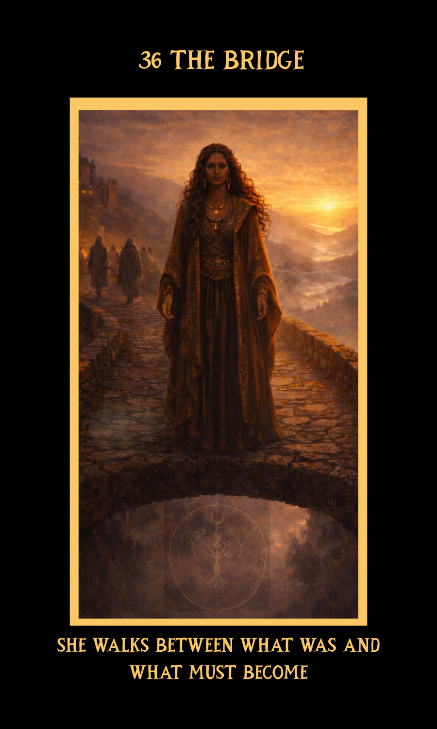 Dangerous Woman Oracle card 36, The Bridge