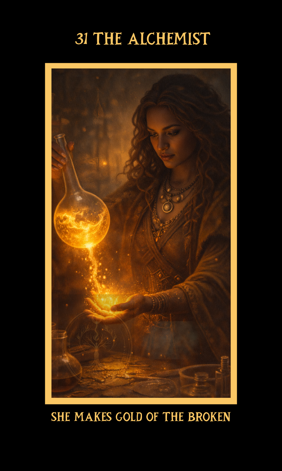 Dangerous Woman Oracle card 31, The Alchemist