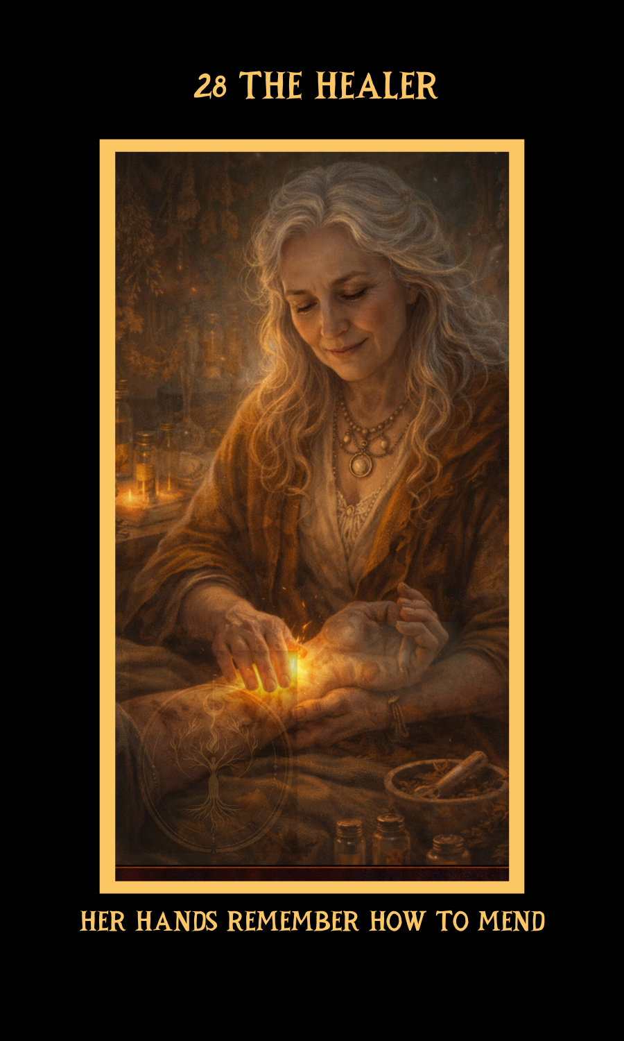 Dangerous Woman Oracle card 28, The Healer