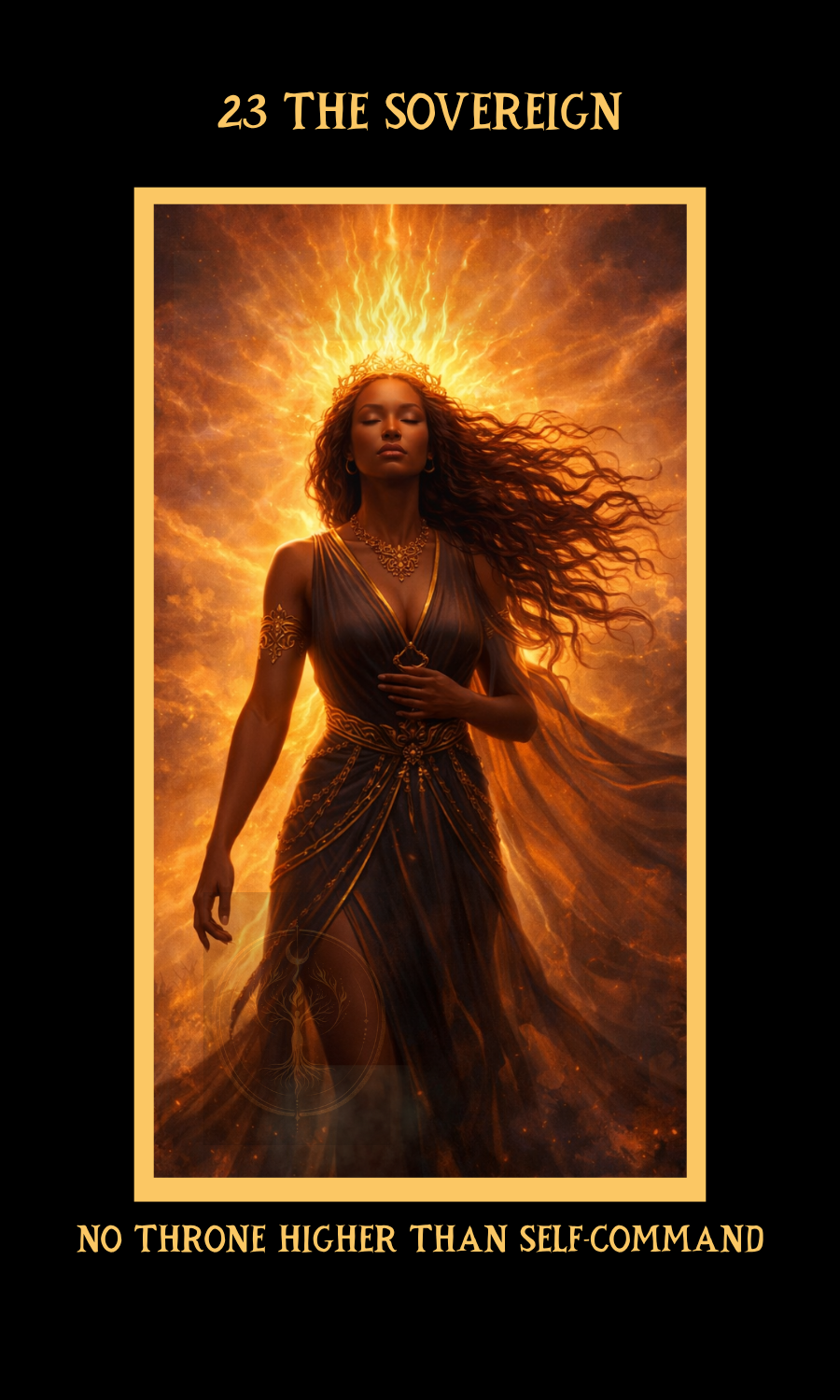 Dangerous Woman Oracle card 23, The Sovereign