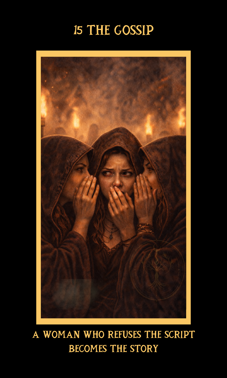 Dangerous Woman Oracle card 15, The Gossip