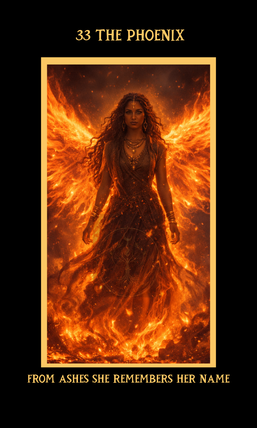 Dangerous Woman Oracle card 33, The Phoenix