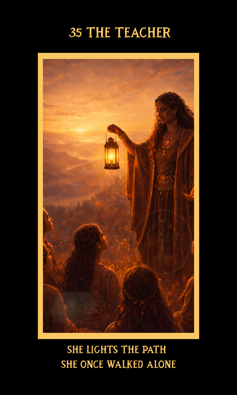 Dangerous Woman Oracle card 35, The Teacher