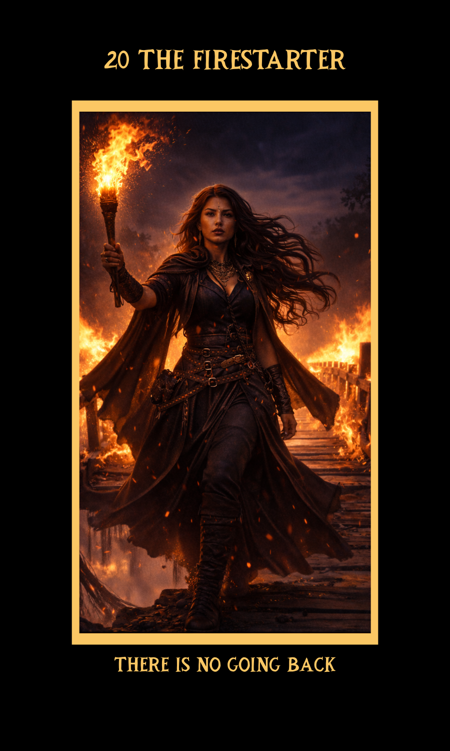 Dangerous Woman Oracle card 20, The Firestarter
