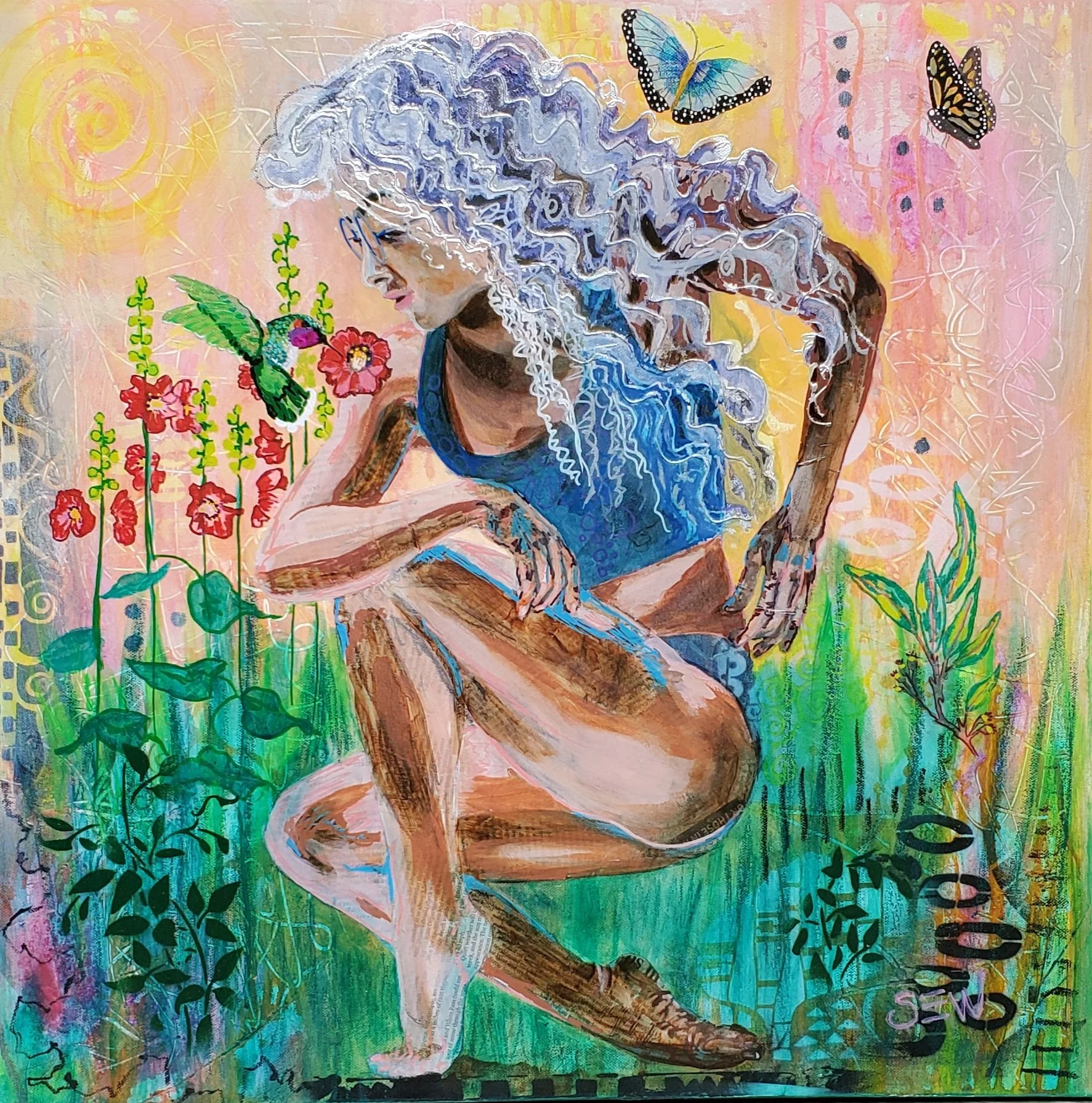 Whispers of Nature
     24 x 24, Mixed Media