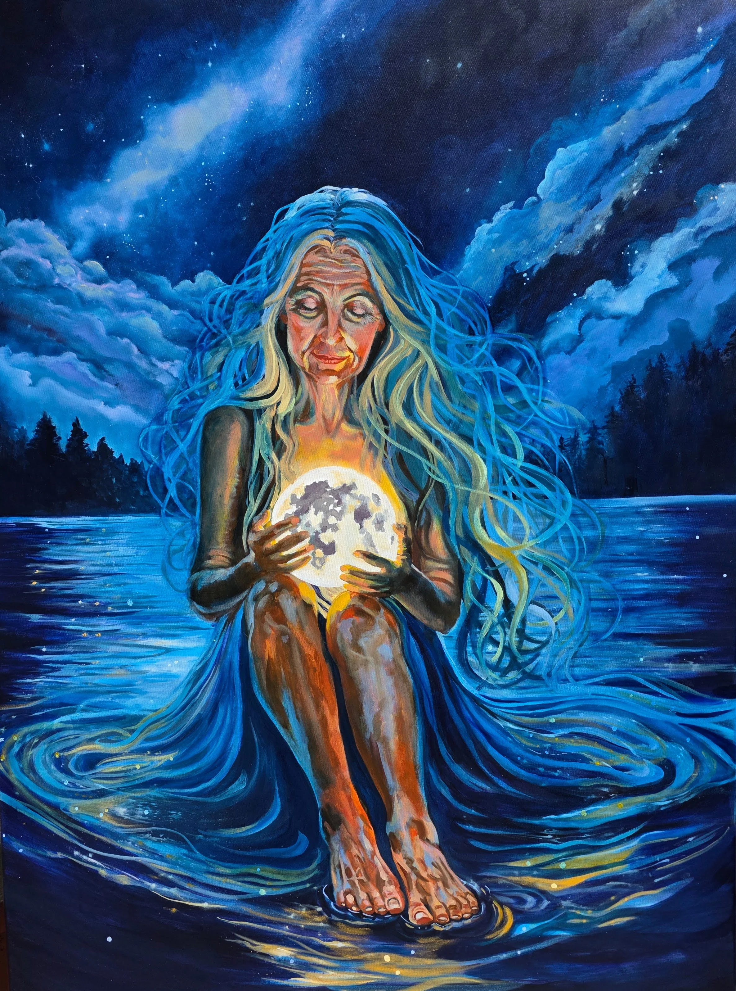 Guided from Within
     36x48x.1.5      Mixed-media/Oils