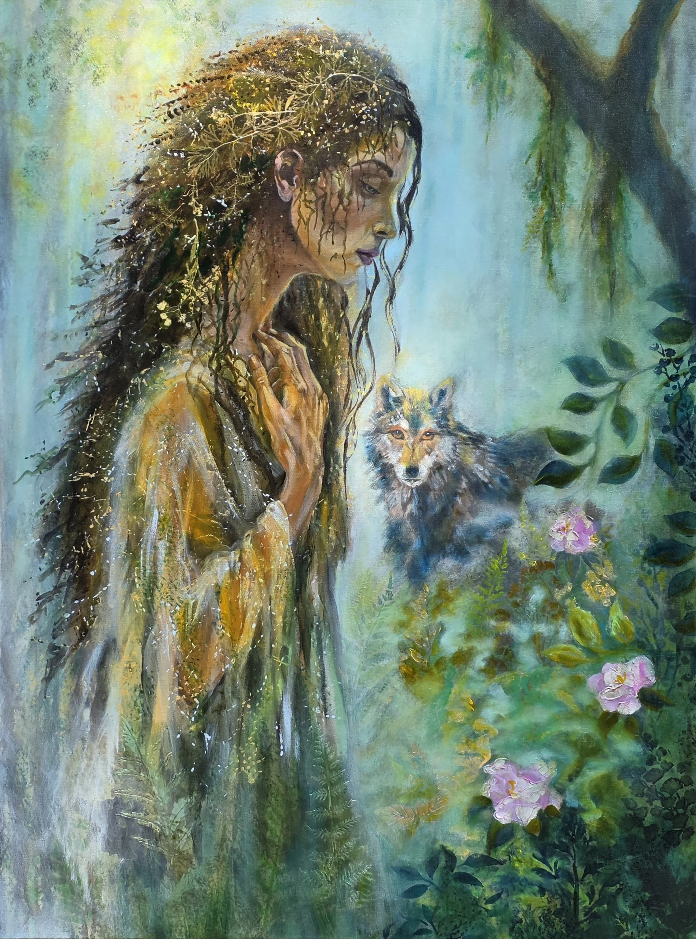 Quiet Kinship
40 x 30x 1.5   Mixed-media/Oils