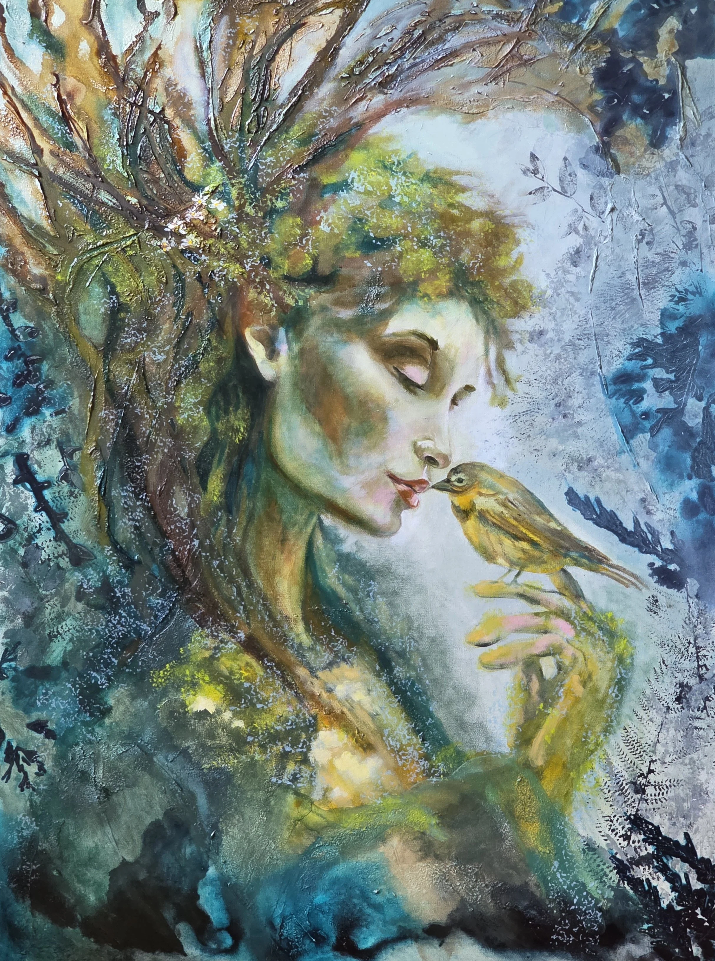 Where Song Begins    
40x30x1.5   Mixed-media/oils