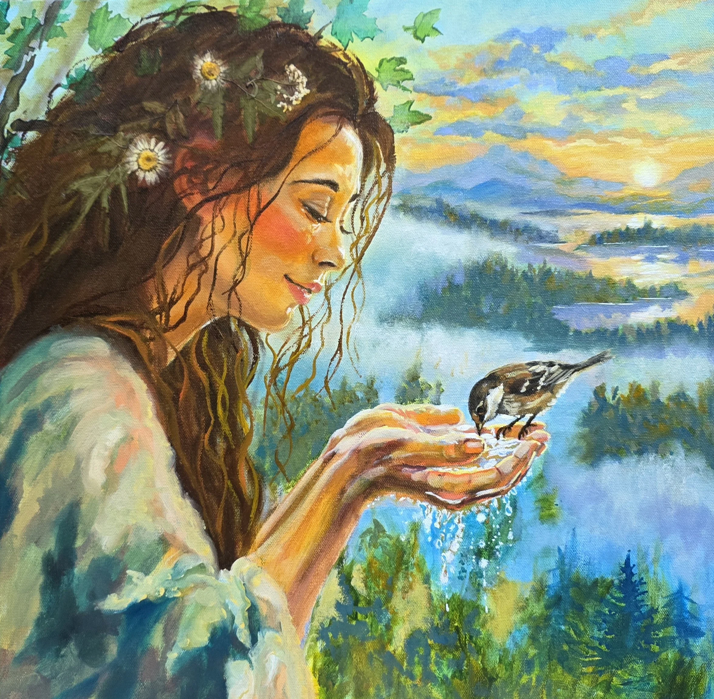 A Small Offering
20x20x1.5      Mixed-media/oils